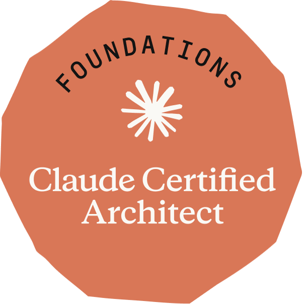 Badge Claude Certified Architect, ausgestellt von Anthropic